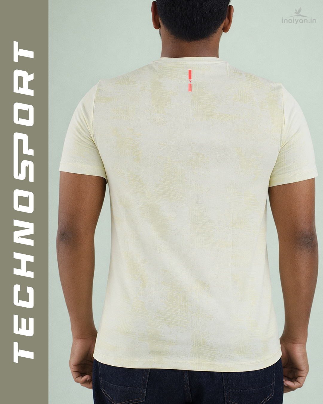 Men's Premium Jacquard Crew Neck T-Shirt | Textured & Breathable Fit