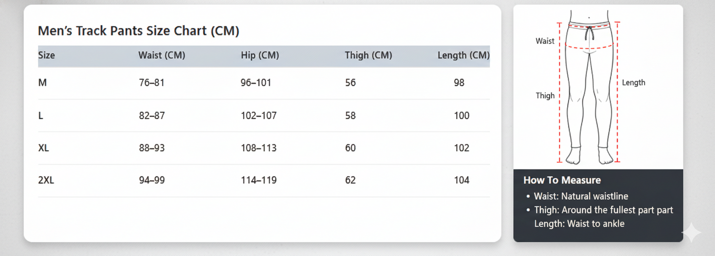 Men’s Regular Fit Track Pants