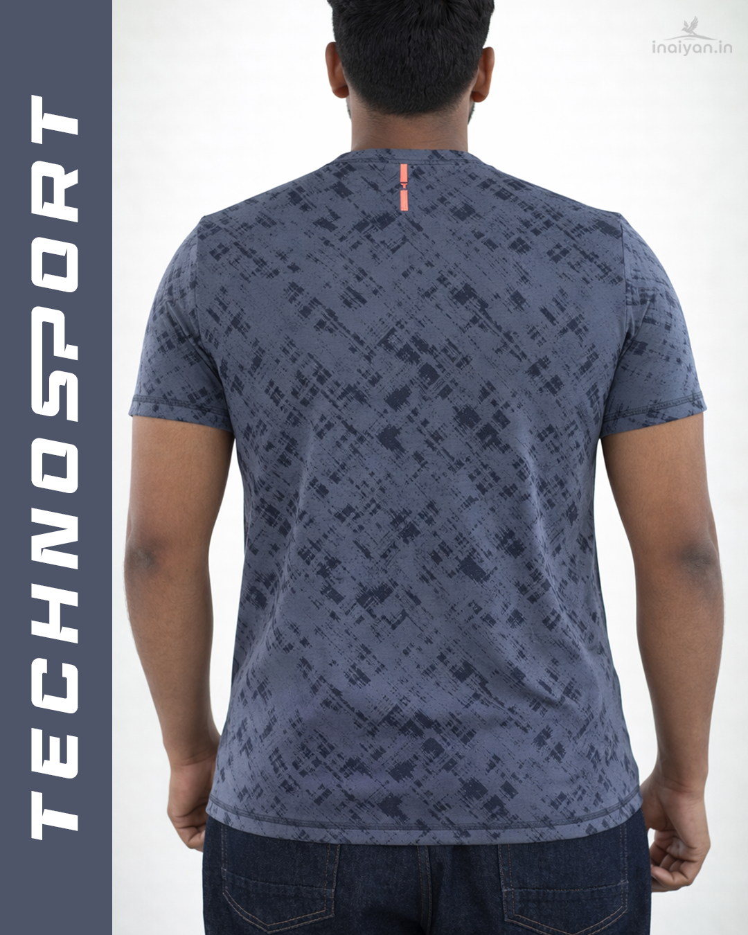 Men's Premium Jacquard Crew Neck T-Shirt | Textured & Breathable Fit