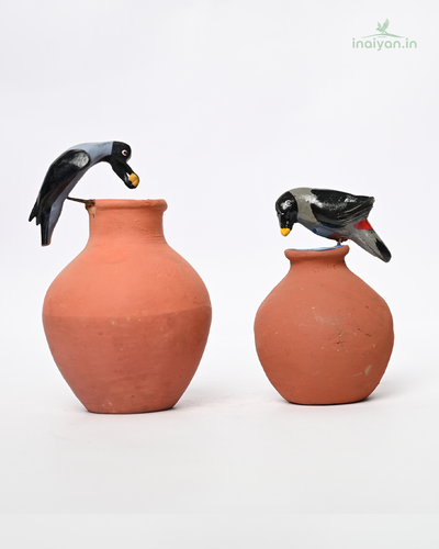Handcrafted Terracotta Bird Pot (Single Piece)