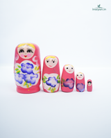 Premium Handcrafted Wooden Nesting Dolls | 5-Piece Traditional Stacking Toy 4
