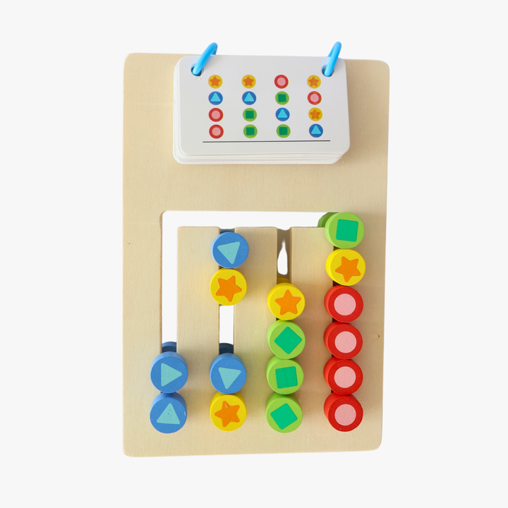 Match & Flip | Wooden Pattern Matching Game for Kids