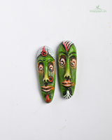 Handcrafted Tribal Face Magnets 3
