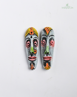 Handcrafted Tribal Face Magnets 1
