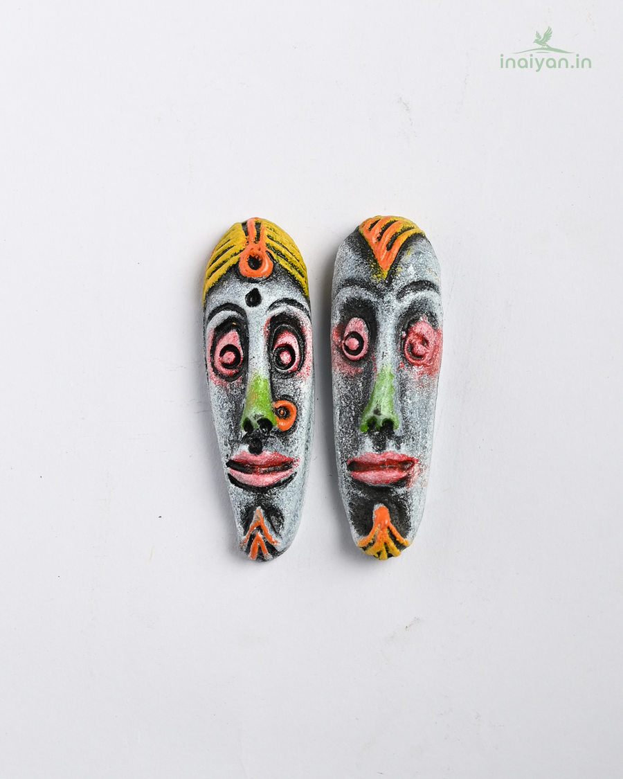 Handcrafted Tribal Face Magnets