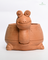 Handcrafted Terracotta Face Planter 6