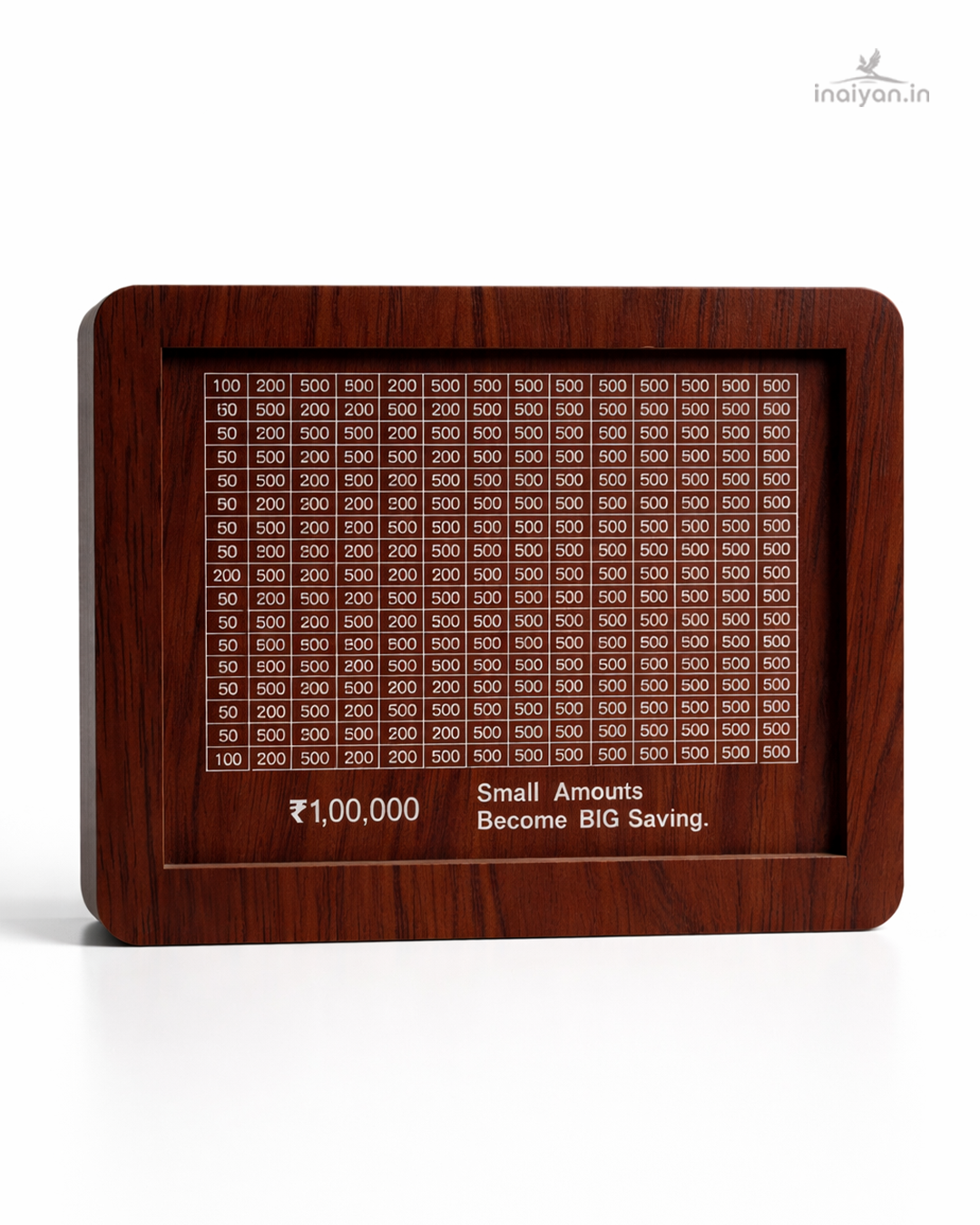 Wooden Savings Challenge Box