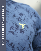 Men's Premium Jacquard Crew Neck T-Shirt | Textured & Breathable Fit 4