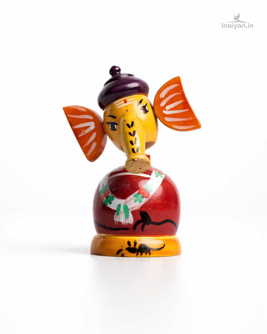 Wooden Ganesha Idol