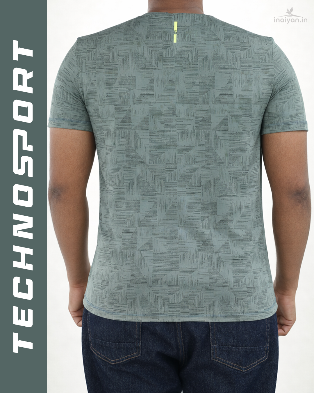 Men's Premium Jacquard Crew Neck T-Shirt | Textured & Breathable Fit