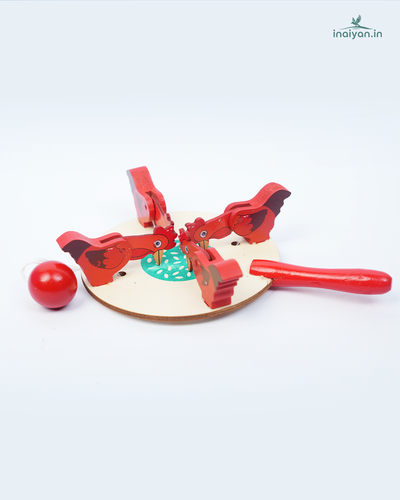 Vintage Kinetic Pecking Hens Toy