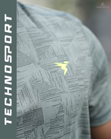 Men's Premium Jacquard Crew Neck T-Shirt | Textured & Breathable Fit 7