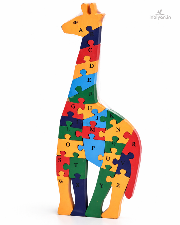 Alphabet Giraffe Wooden Puzzle