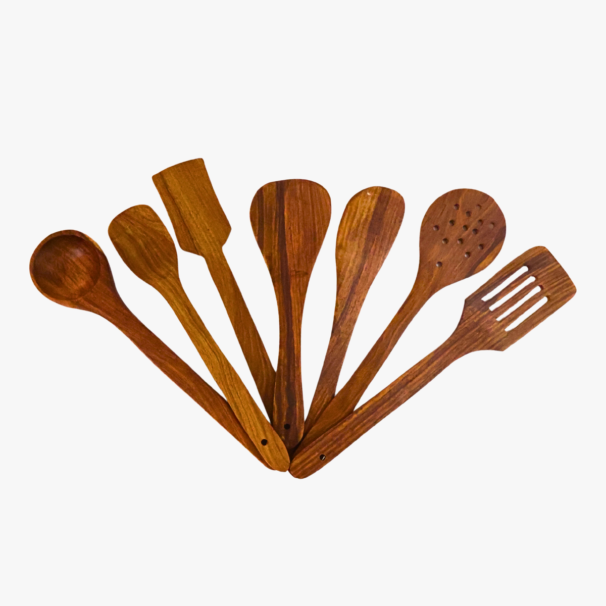 Wooden Kitchen Utensil Set | 6-Piece Cooking Ladle