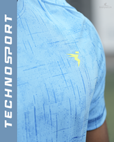 Men's Premium Jacquard Crew Neck T-Shirt | Textured & Breathable Fit 10