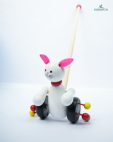 Premium Handcrafted Wooden Animal Push Toys | Traditional Toddler Walking Toy 2