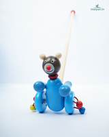 Premium Handcrafted Wooden Animal Push Toys | Traditional Toddler Walking Toy 3