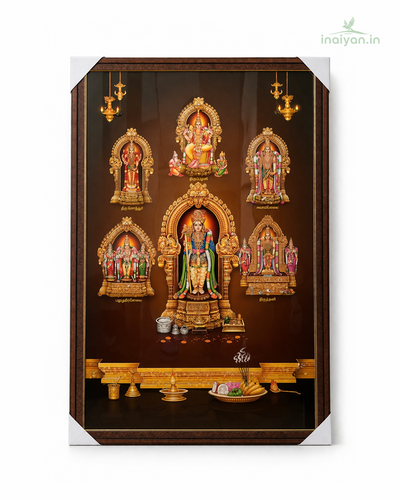 Arupadai Veedu (Lord Murugan) - Devotional Photo Frame - 40 × 20 Inch