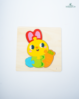 Premium Handcrafted Wooden Animal Jigsaw Puzzles | Chunky Educational Toddler Toy 1