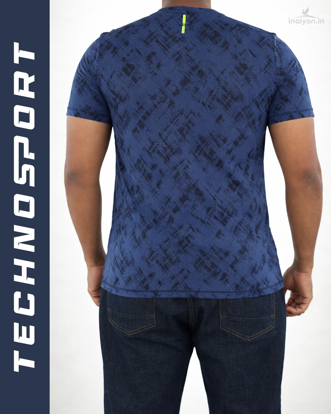 Men's Premium Jacquard Crew Neck T-Shirt | Textured & Breathable Fit