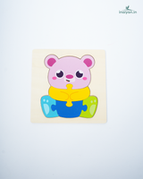 Premium Handcrafted Wooden Animal Jigsaw Puzzles | Chunky Educational Toddler Toy 2