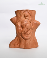 Handcrafted Terracotta Face Planter 2