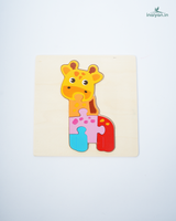 Premium Handcrafted Wooden Animal Jigsaw Puzzles | Chunky Educational Toddler Toy 3