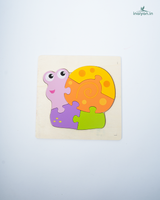 Premium Handcrafted Wooden Animal Jigsaw Puzzles | Chunky Educational Toddler Toy 4