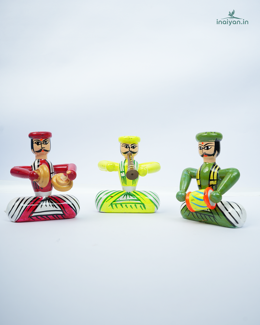 The Traditional Indian Village Musician Trio