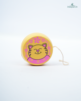 Premium Handcrafted Wooden Yo-Yo | Classic Hand-Painted Toy for Kids 3