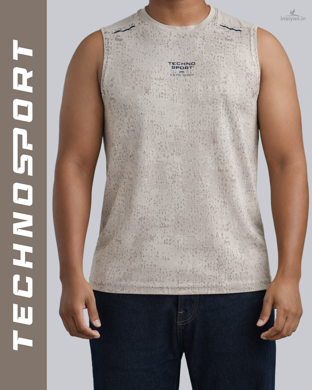 Men's Techno Sport Sleeveless Gym T-Shirt | Quick-Dry Activewear
