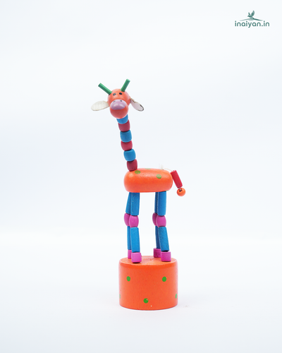 The Vintage Push-Up Collapse Giraffe Toy