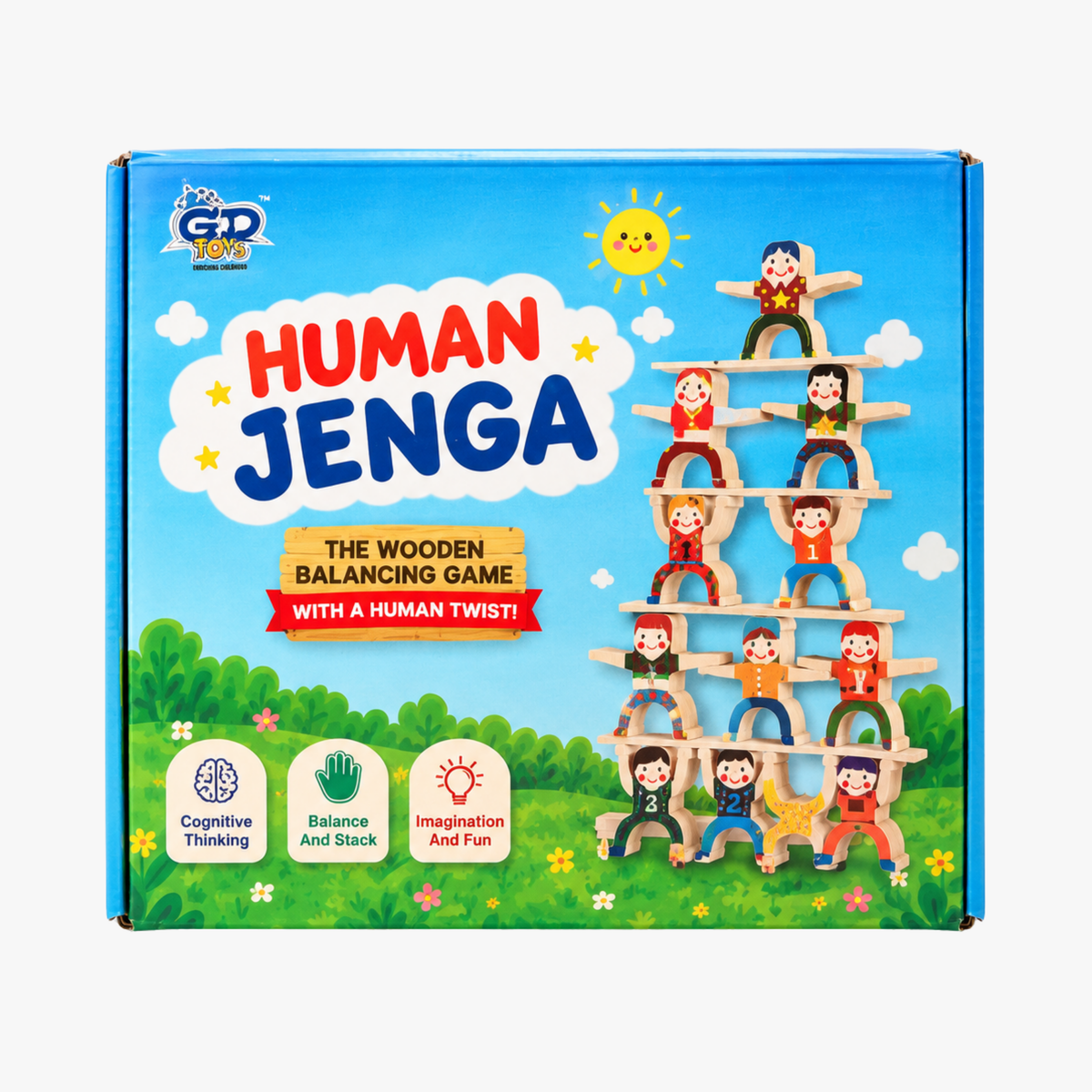 Human Jenga | Human Stack – Wooden Balancing Game