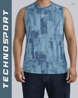 Men's Techno Sport Sleeveless Gym T-Shirt | Quick-Dry Activewear 12