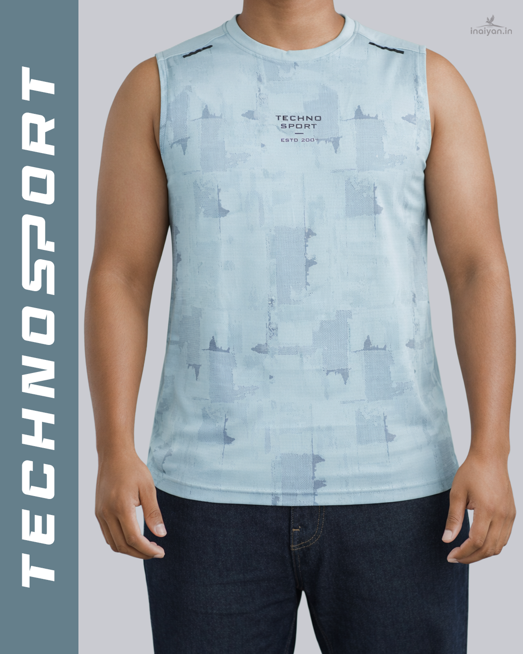Men's Techno Sport Sleeveless Gym T-Shirt | Quick-Dry Activewear