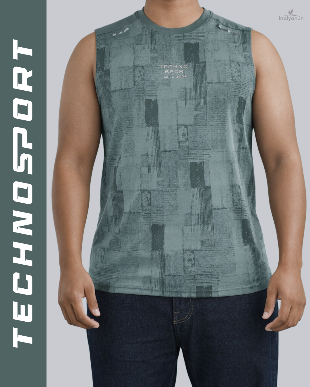 Men's Techno Sport Sleeveless Gym T-Shirt | Quick-Dry Activewear