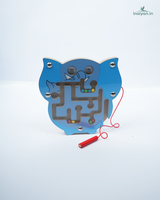 Handcrafted Wooden Magnetic Animal Maze Puzzle for Toddlers 1