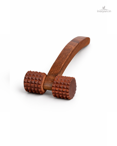 Wooden Hand Roller Massager