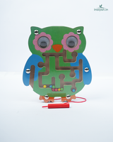 Handcrafted Wooden Magnetic Animal Maze Puzzle for Toddlers 2