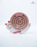 Handcrafted Wooden Magnetic Animal Maze Puzzle for Toddlers 3