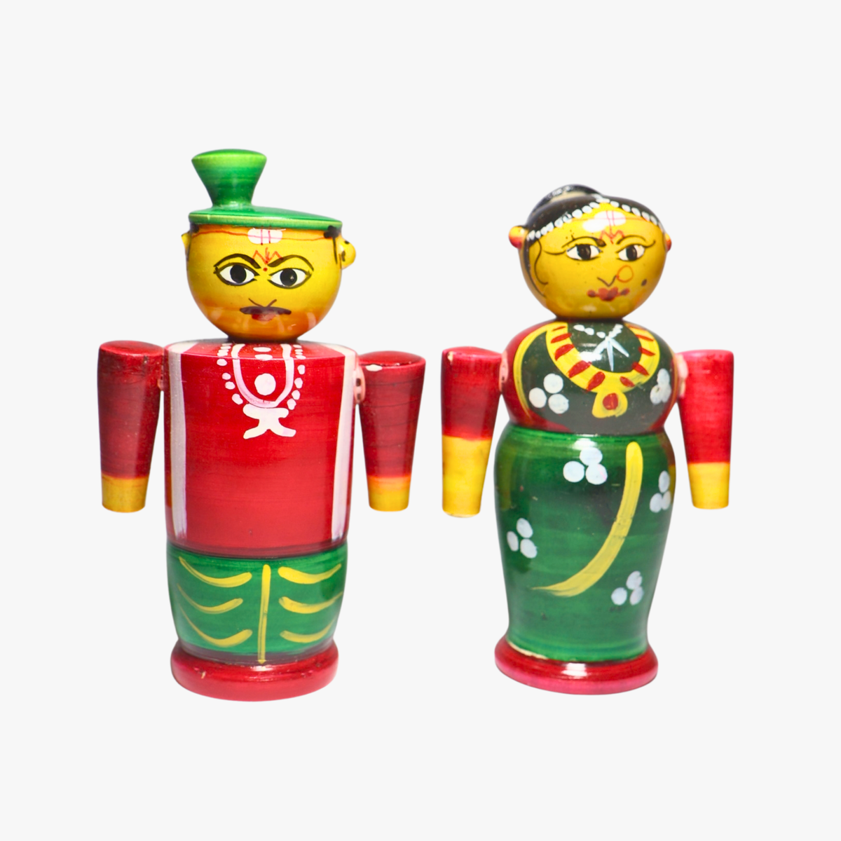 Wooden Traditional Couple Dolls