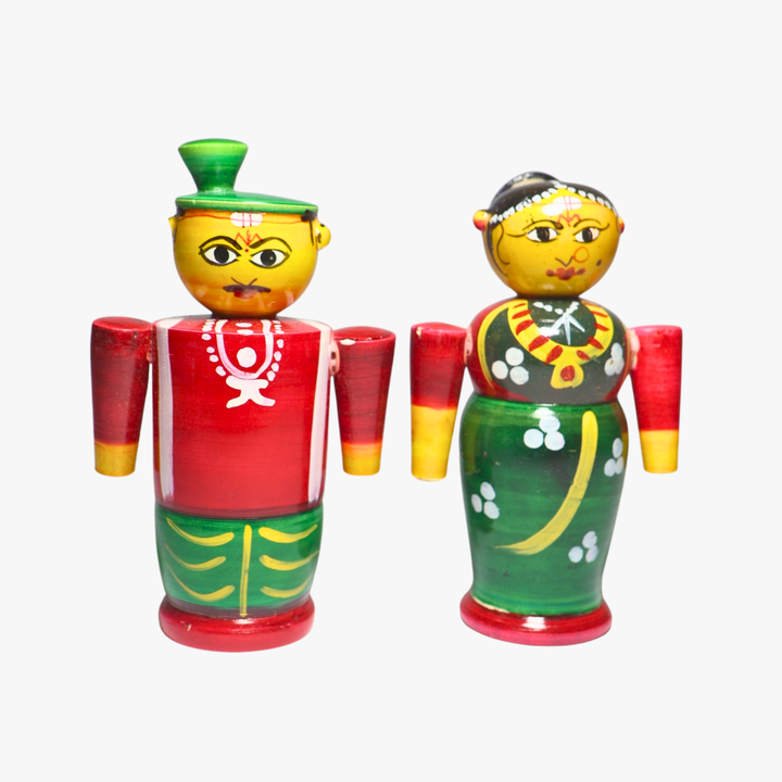 Wooden Traditional Couple Dolls