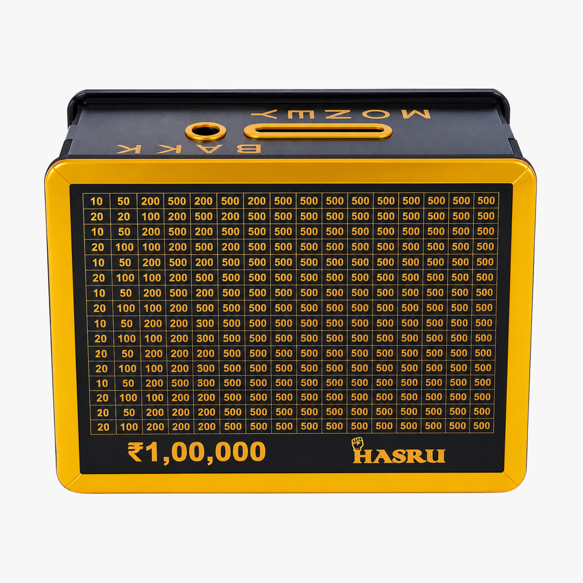 Wooden ₹1 Lakh Money Saving Challenge Box