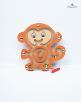 Handcrafted Wooden Magnetic Animal Maze Puzzle for Toddlers 7