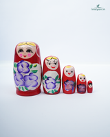Premium Handcrafted Wooden Nesting Dolls | 5-Piece Traditional Stacking Toy 1