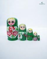 Premium Handcrafted Wooden Nesting Dolls | 5-Piece Traditional Stacking Toy 3
