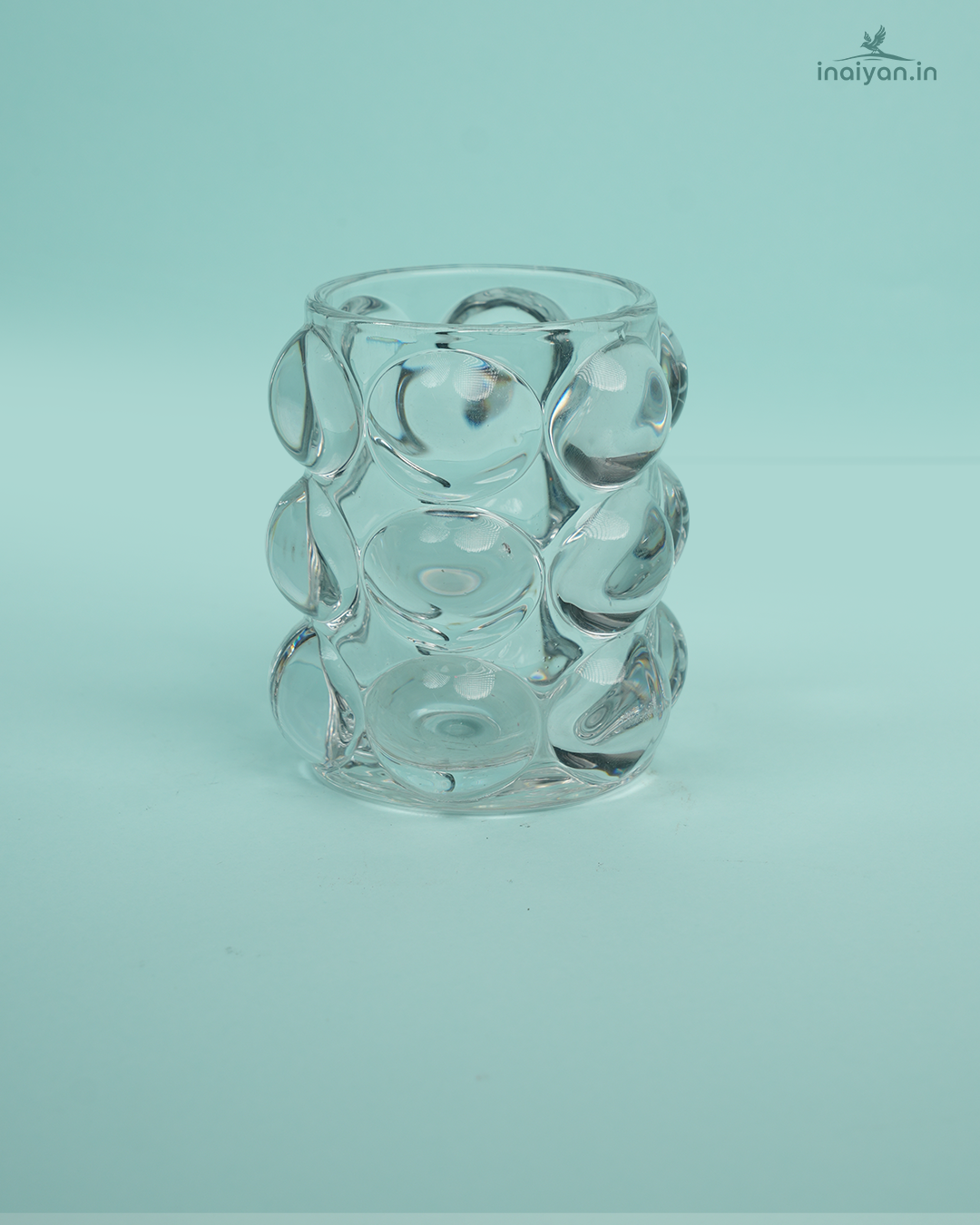 Glass Ganesha Figurine Decorative Ceramic Pot - 3.5"