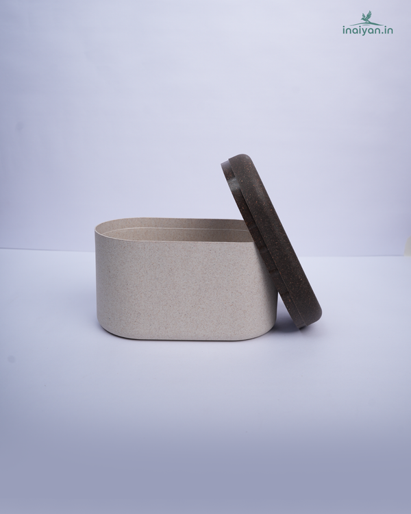 Wheat Straw Eco Square Storage Box - 500ml - 500ml