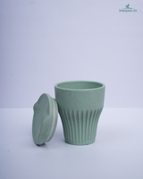 Eco Wheat Straw Coffee Cup with Lid - 300ml 4