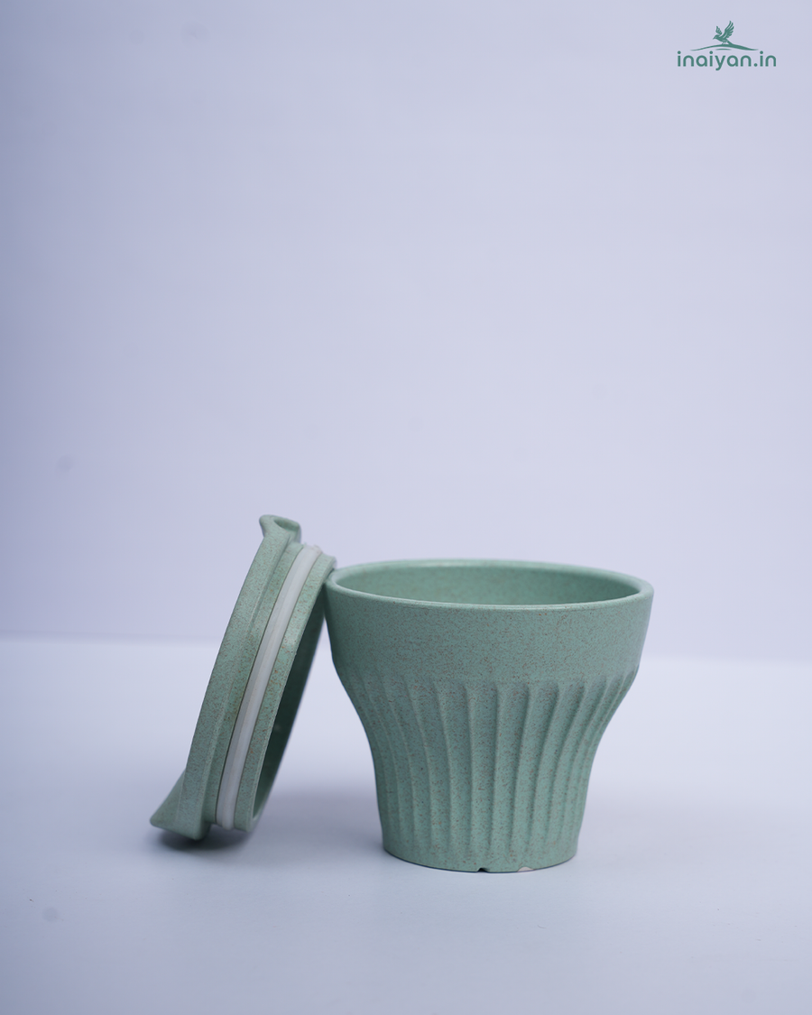 Eco Wheat Straw Coffee Cup - 175ml Sage Green